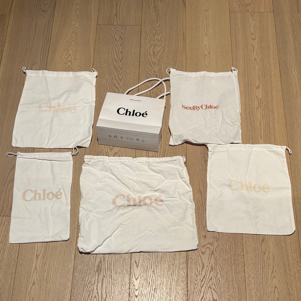 Chloe White Dust Bags Set